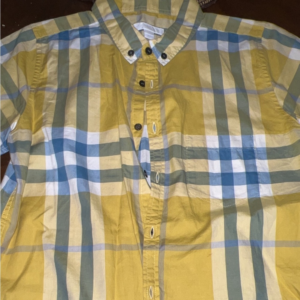 Burberry short sleeve dress shirt